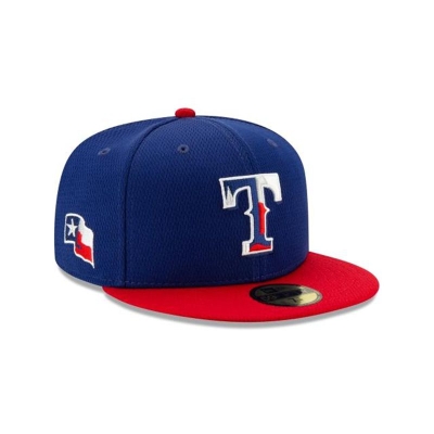 Sapca New Era Texas Rangers MLB Batting Practice 59FIFTY Fitted - Albastri